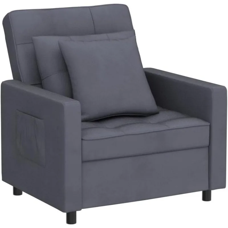 Xspracer [Update] Klapstoelbed, Slaapstoelbed 3 In 1, Traploos Verstelbare Rugleuning, Fauteuil