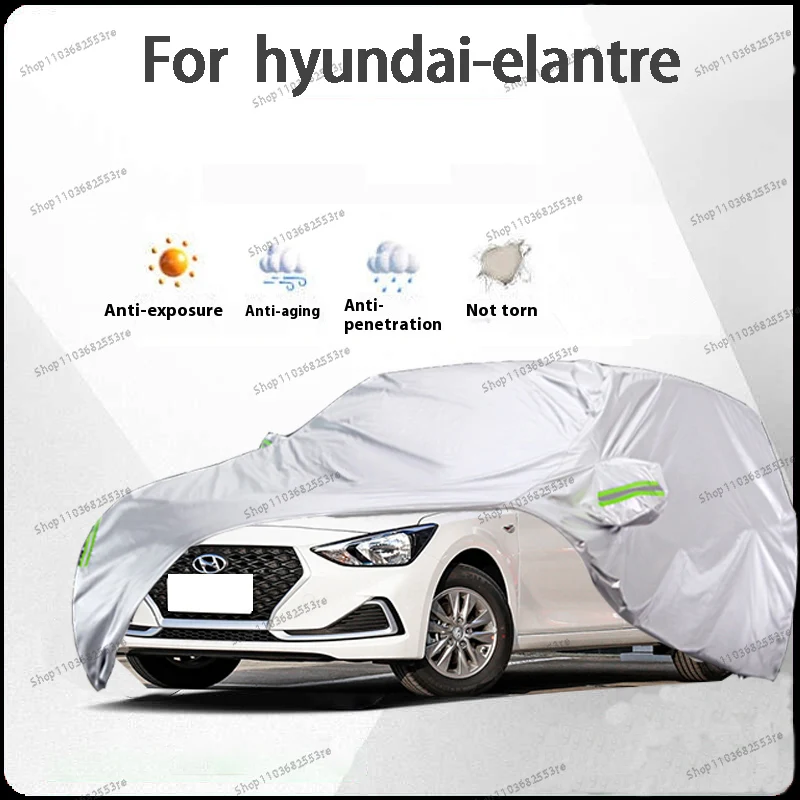 

For Hyundai Elantre Fit Car Cover - Waterproof, Dustproof, Sunshade (UV), Snowproof | Silve Full Cover with All-Day Protection