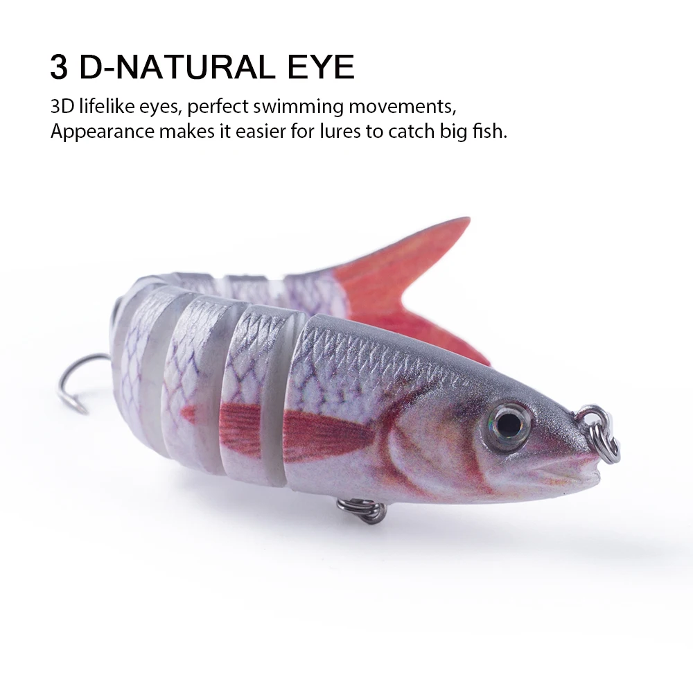 Señuelo Multiarticulado Hanlin 9.5cm – Swimbait cebo duro lubina - imagen 4