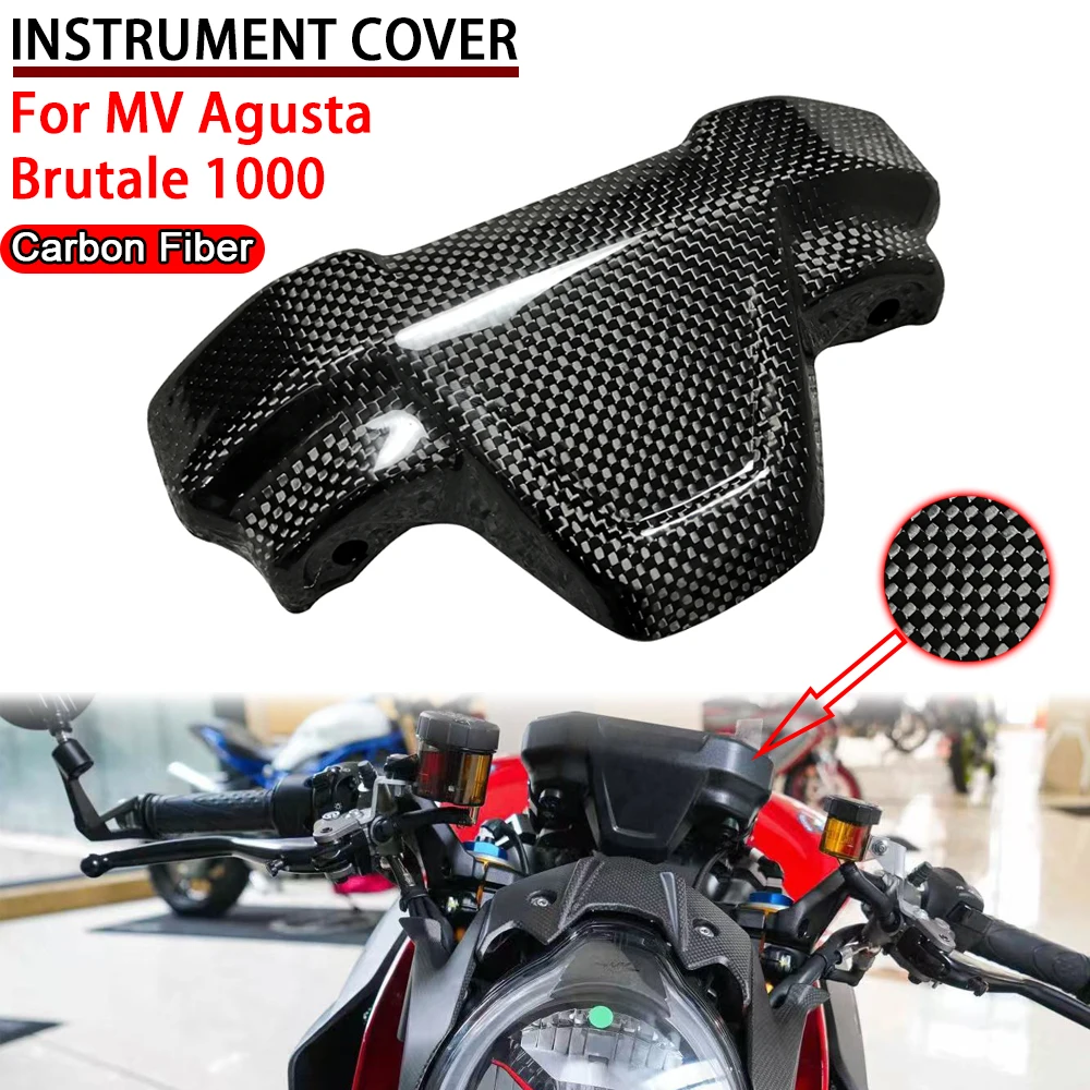 

For MV Agusta Brutale1000 Brutale 1000 Motorcycle Carbon Fiber Accessories Fairing Instrument Cover Protective Cover Accessories