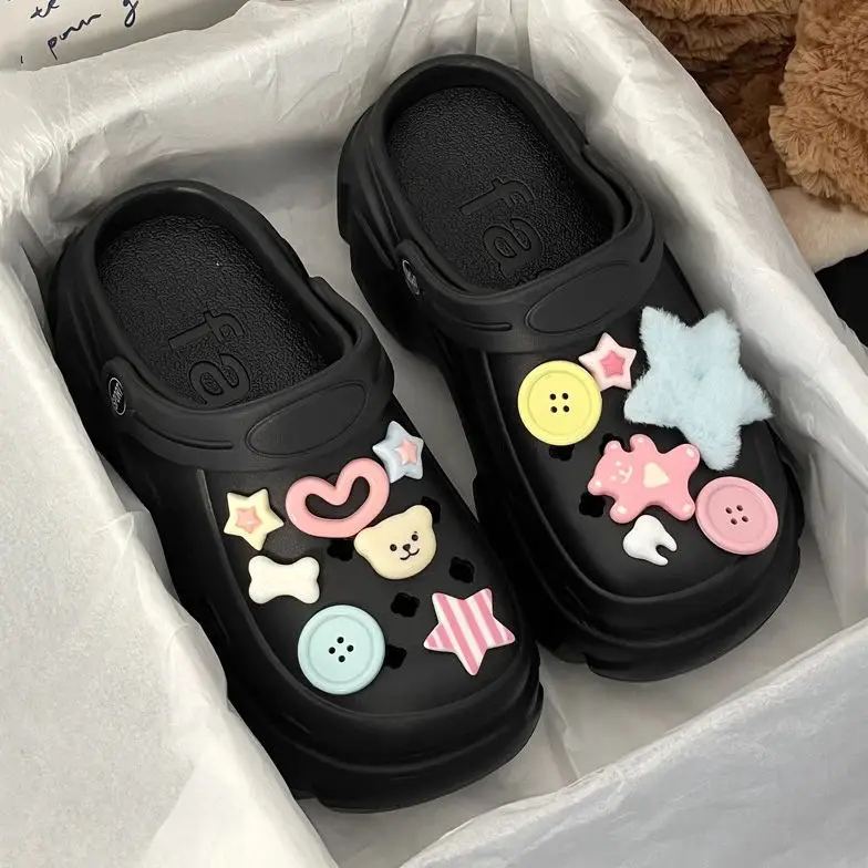 Summer Beach Slippers Women EVA Platform Sandals Cute Slip Resistant Holiday Shoes