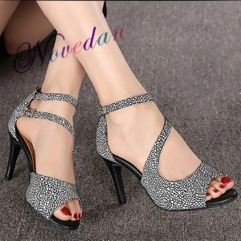 Leather Latin Dance Shoes Party Tango Salsa Ballroom Dancing Shoes For Women Professional Dance Sneakers High Heel 6/7.5/8.5cm