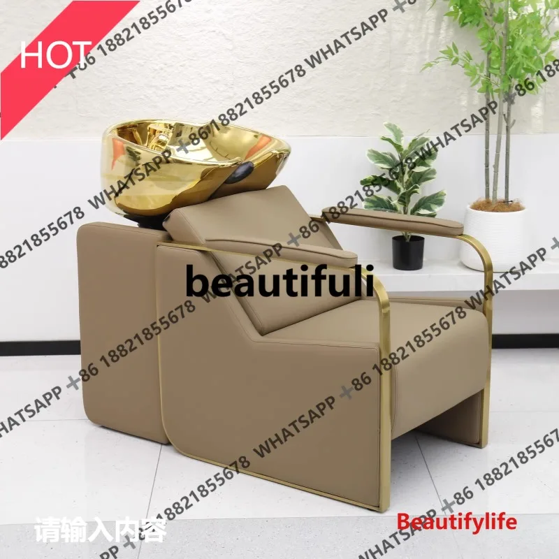 

3020 New sitting hair wash bed home barbershop hair salon special flush bed
