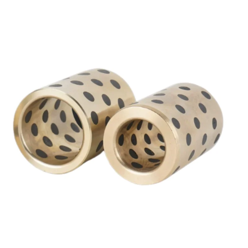 2PCS Bronze Bushing OD6 7 x ID 4 5 mm Graphite Copper Sleeve Oil-free Bearing Liner Copper Alloy Motor Pump Self-lubricating