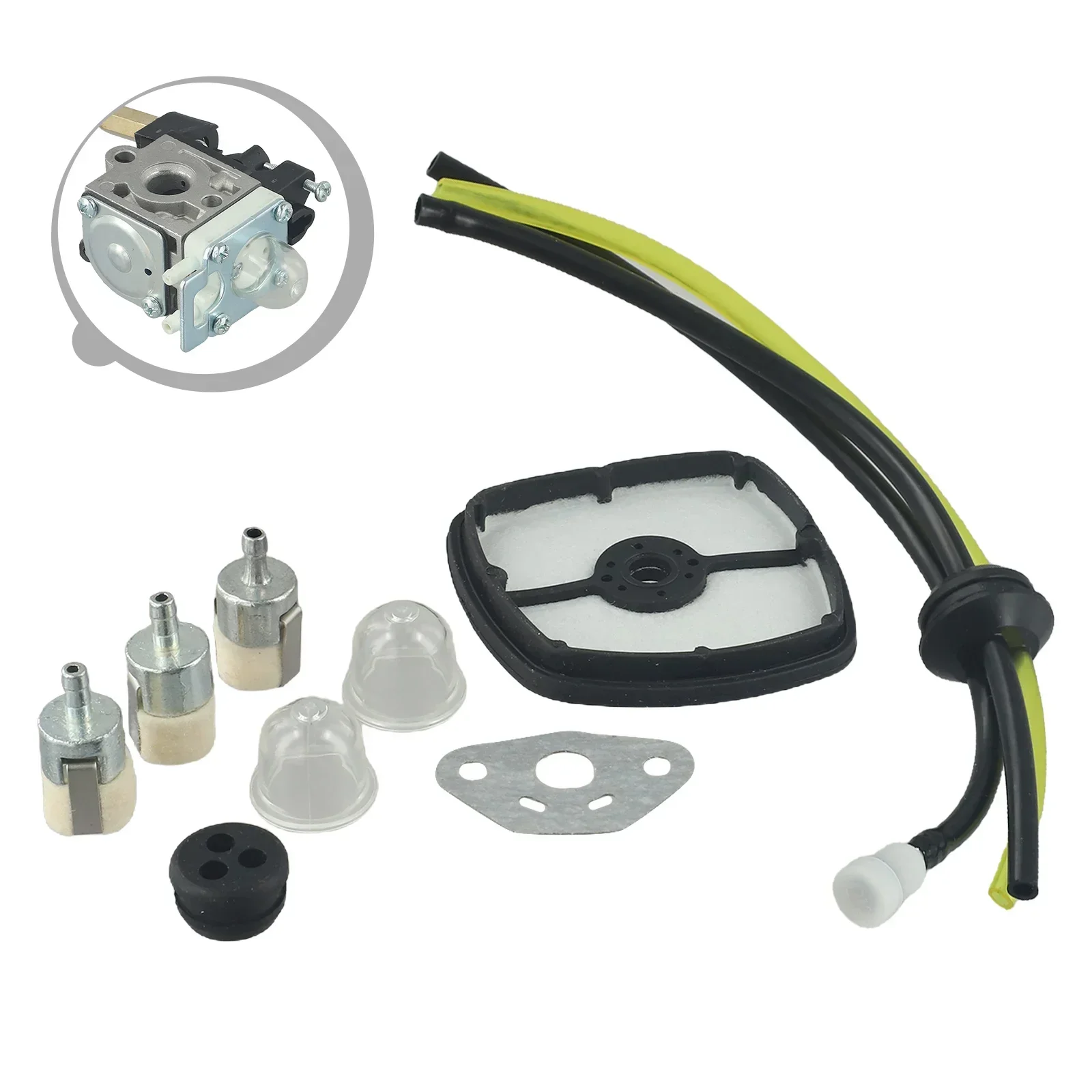 

1set Carburetor For E Cho PE-200 PE-201 PPF-210 PPF-211 Lawn Mower Garden Power Tools Carburetor Replacement Kit