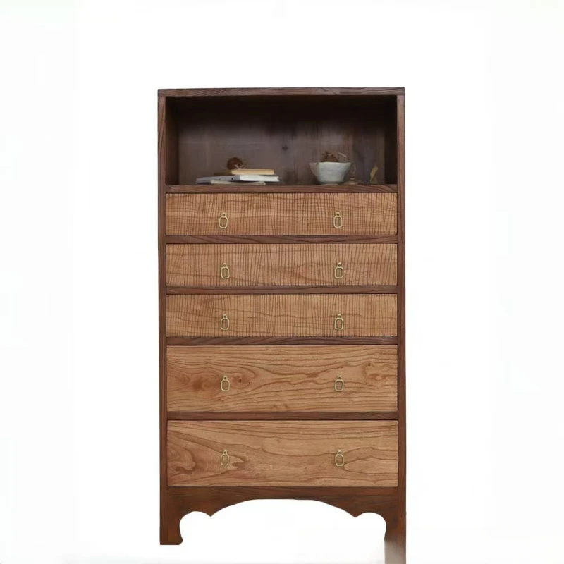 

Old elm dining side cabinet storage bedroom bedside antique living room storage retro entrance