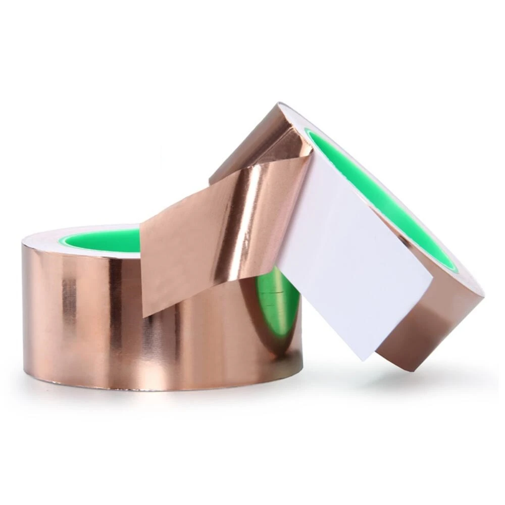 Double Conductive Copper Foil Shielding Signal Circuit Material DIY Manual Modification Temperature Resistant Metal Tape