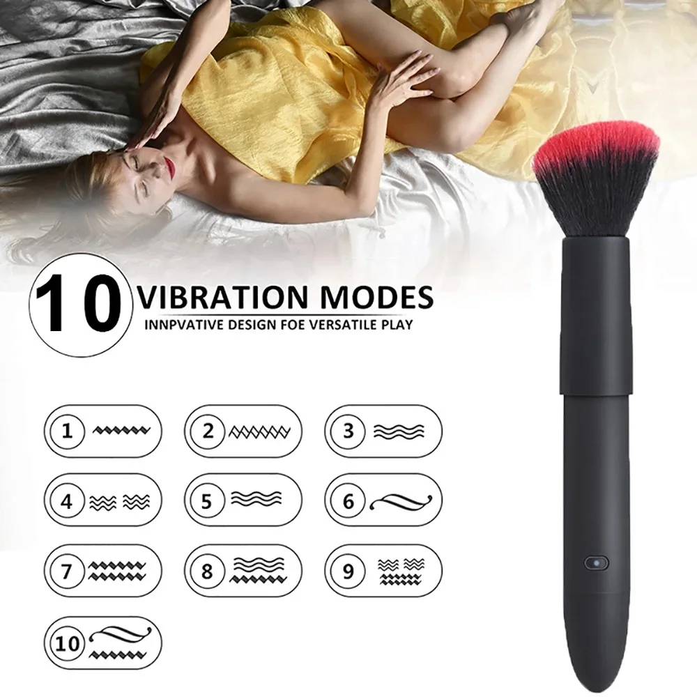 Makeup Brush Bullet Vibrators AV Magic Wand Vagina Vibrating Female Clitoris Massager Sex Toys for Women Masturbator Discreet