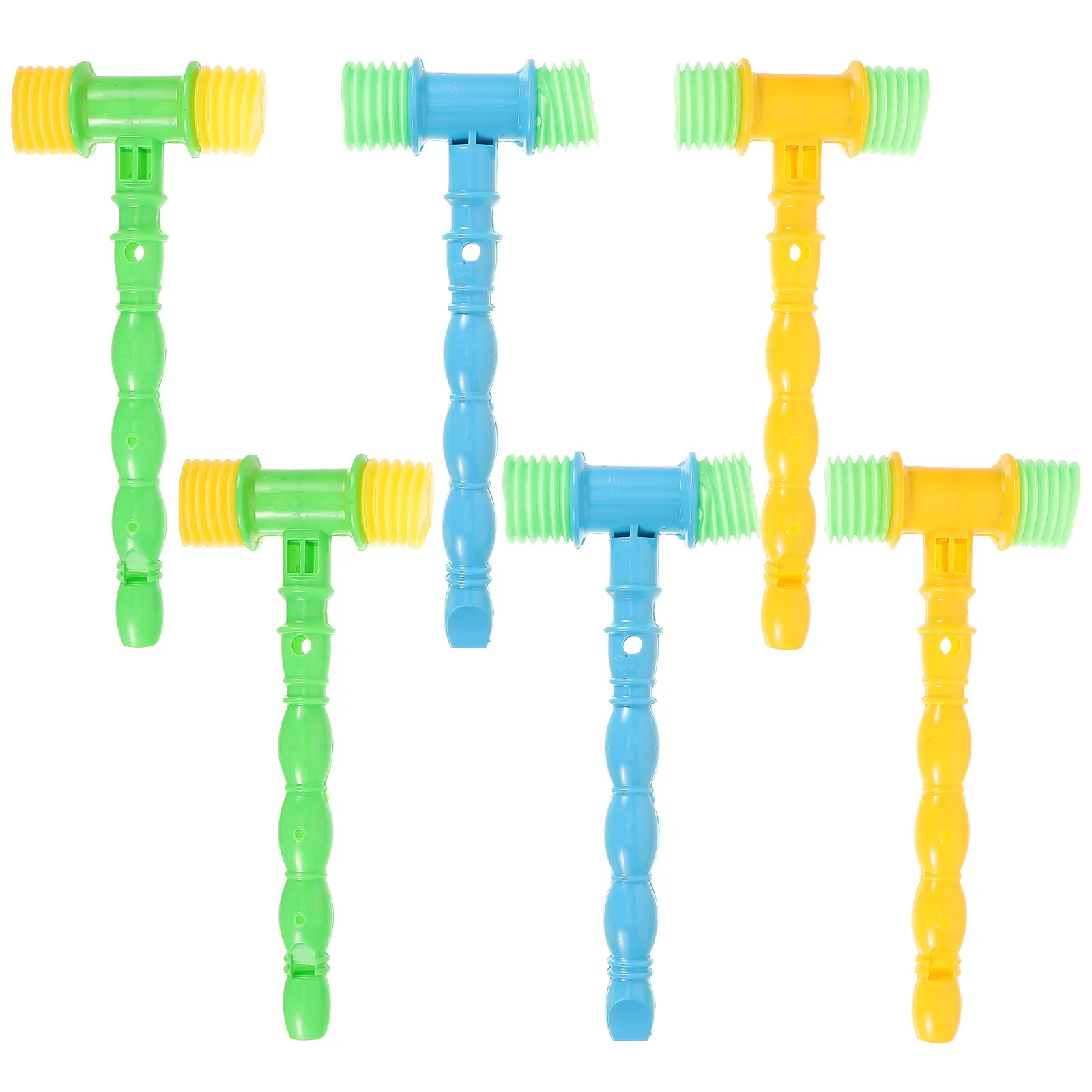 ชุดเครื่องดนตรีพลาสติก 6 ชิ้น สำหรับเด็กเล็ก เสริมสร้างพัฒนาการด้านดนตรี เหมาะสำหรับงานปาร์ตี้ การแสดง และการเรียนรู้จังหวะในห้องเรียน