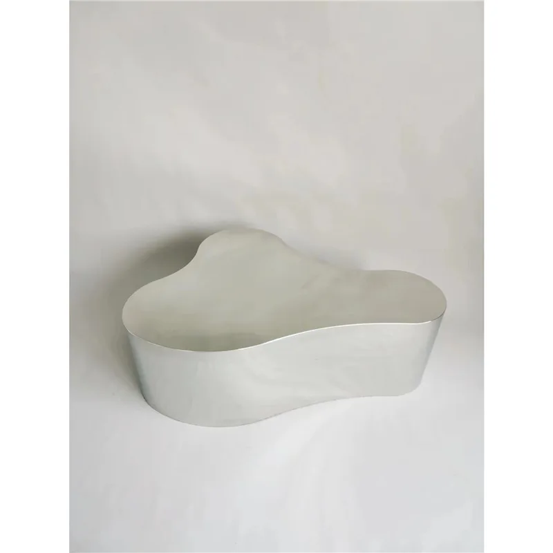 steel simple Nakajima water platform creative special-shaped display table hotel coffee shop living room coffee table