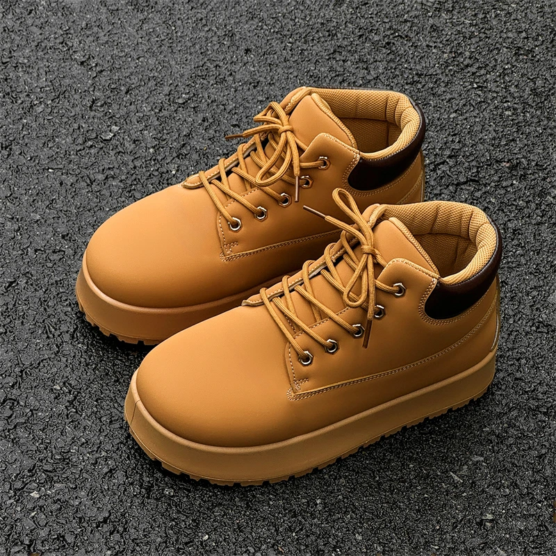 

2024 Winter New Versatile Short Boots Outdoor Thick Bottom Thickened Big Head Small Cap Workwear British Style