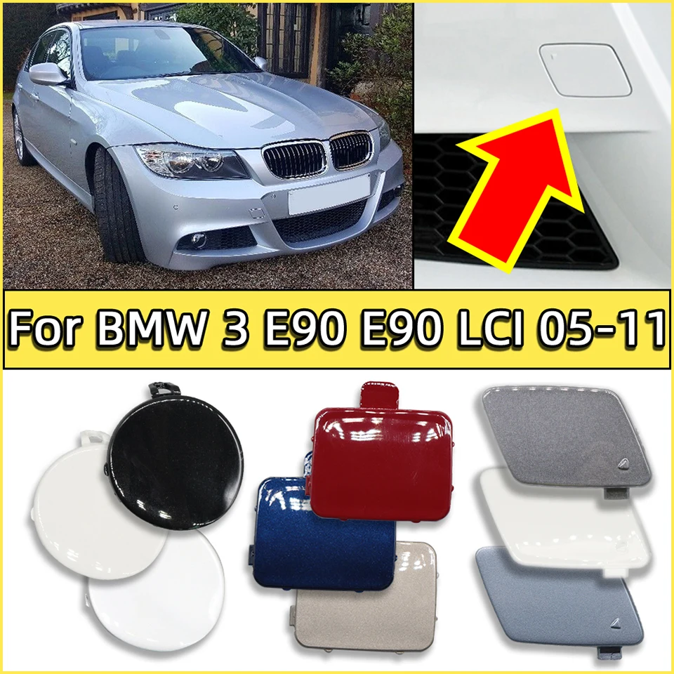 

Передний бампер для BMW 3 320 325 330 E90 E90LCI E91 M-Sport, буксировочный крючок, Крышка корпуса 2005 2006 2007 2008 2009 2010 2011 окрашенный