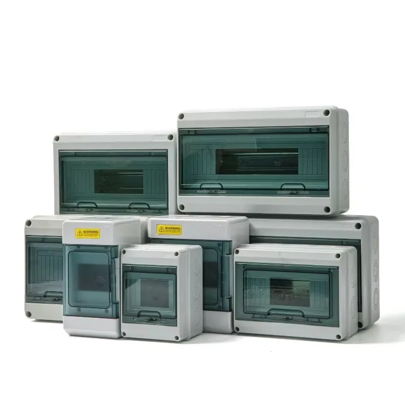 Hot Sale HT Series Junction Box Distribution Box PC Plastic IP65 Waterproof Fuse Boxes with Terminal DIN Rail for Outdoor Garden