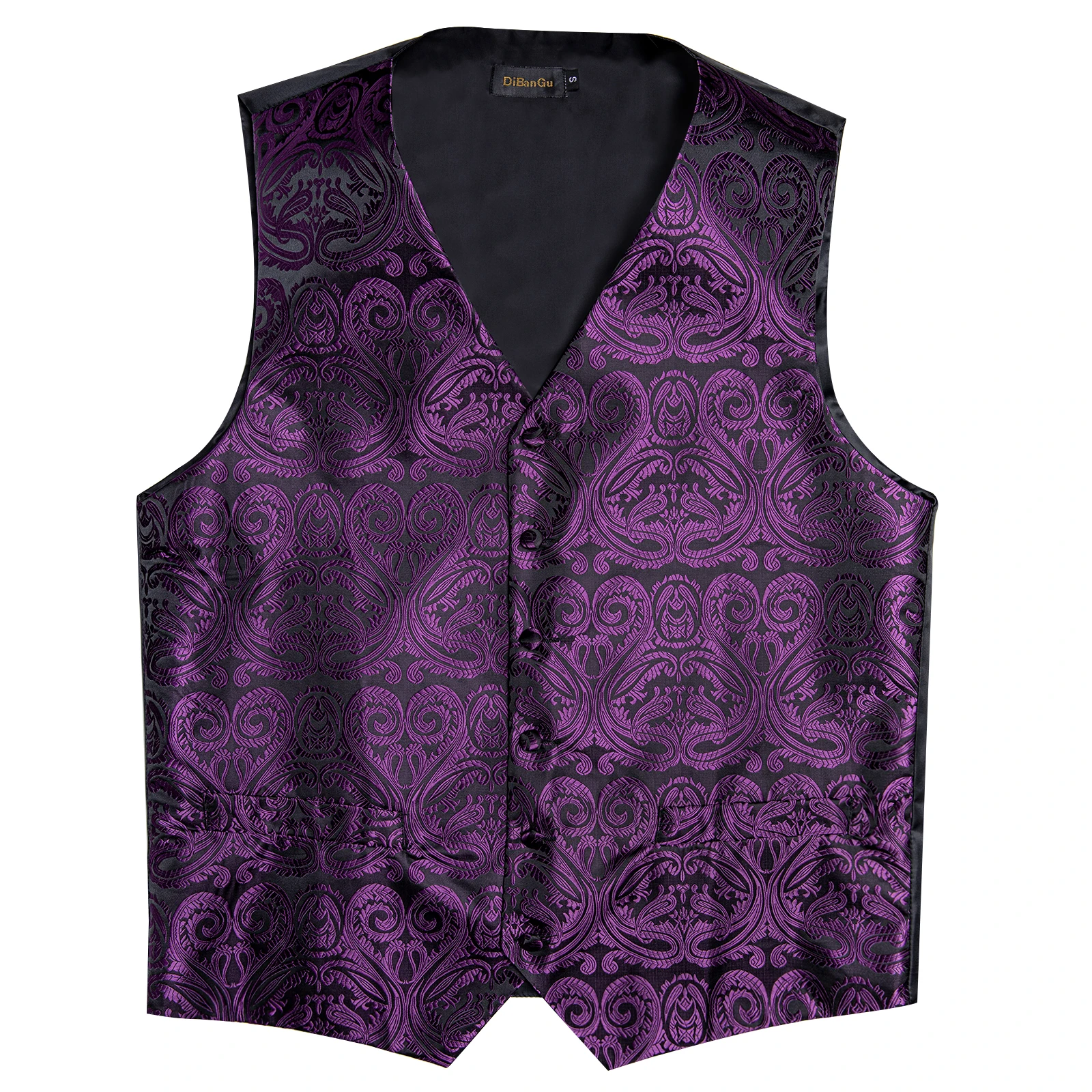 Luxus kleid weiß Paisley Hochzeits weste für Mann Anzug Mode Männer Business Smoking Weste Westen Anzug Krawatte Set Chaleco Hombre – Detail 13