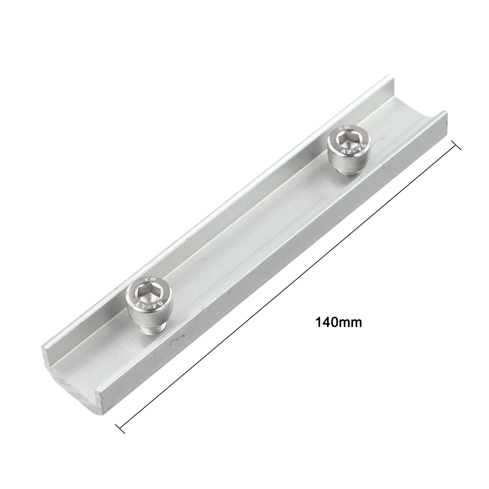 4 Piece Aluminum PV Rail Connector Kit for 14cm Solar Mounting Rails Used in Flat Tin Roof Residential and Commercial Use