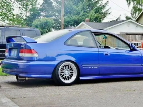 Honda Civic 2 문짝 EK3 스포일러, LED 조명, 하이 퀄리티 ABS 플라스틱 스포일러, 트렁크 부트 윙 스포일러, 1996 97 98 99 2000