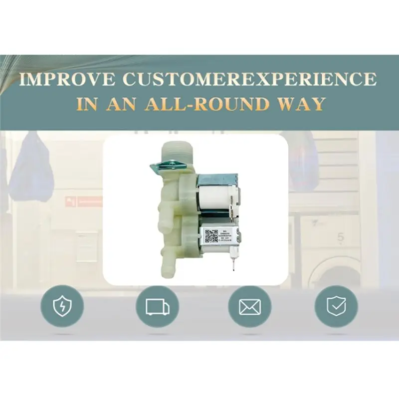 Gen Basic 5520FR2075V Washer Water Inlet Valve Replacement For Kenmore Washer Parts Water Inlet Valve Assembly DC12V