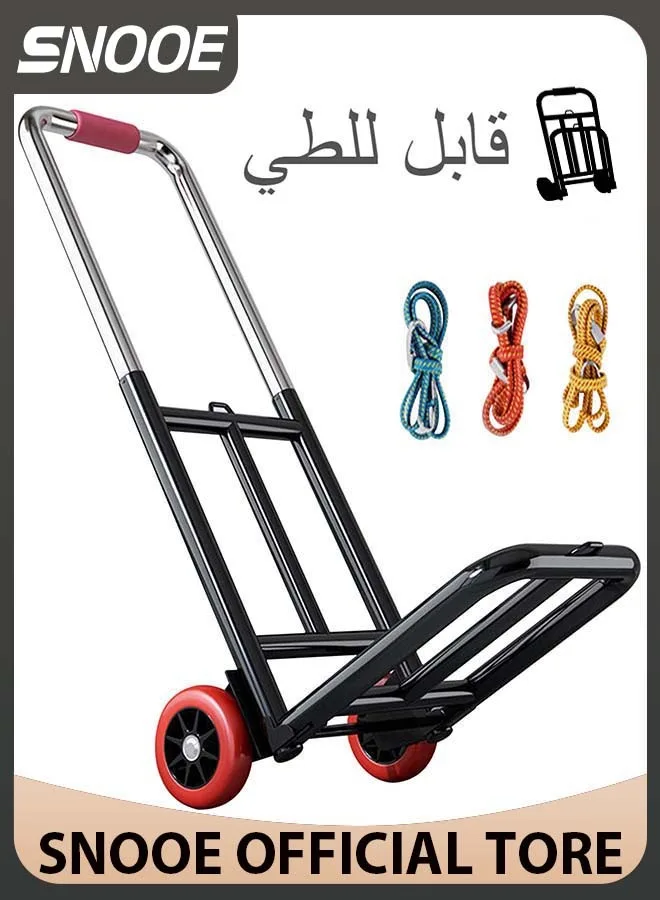 Folding Trolley Stair Climbing Trolley Heavy Duty Portable Luggage Trolley