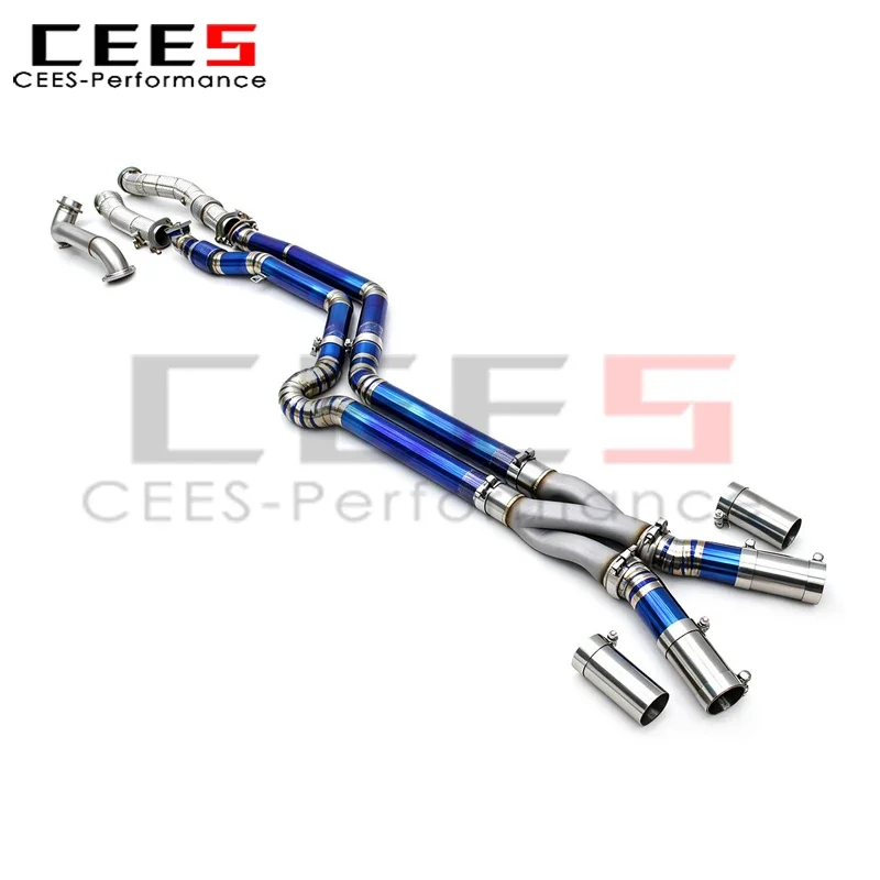 CEES Straight Downpipe for BMW M2/M3/M4 G80/G82/G87 S58 3.0T 2021-2026 with Z Mid Pipes Exhaust System