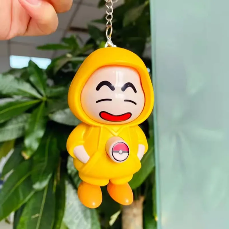 Keychain Small Toy New Press Face Change Toys Decompression Small New Doll Cartoon Cute Fun  Shape Face Change Dolls