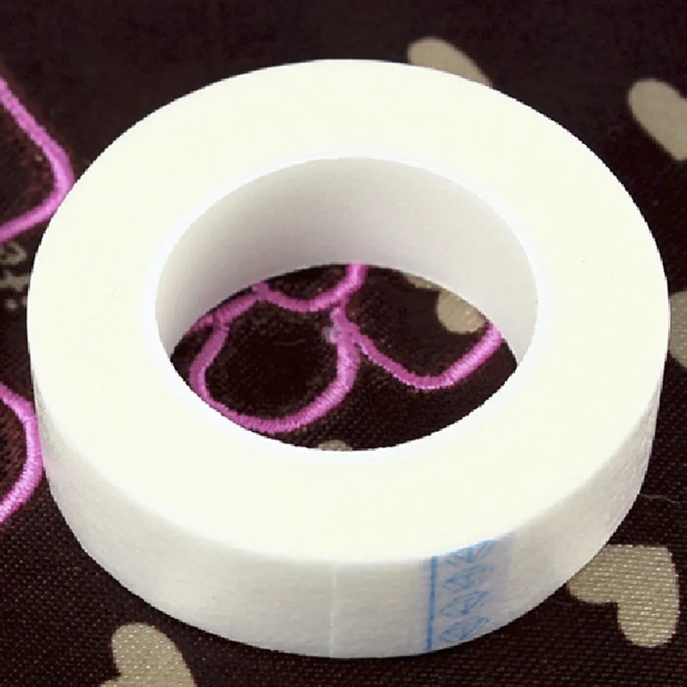 

3pcs 3 Rolls White 1.3Cm Wide 4.5Cm Diameter Non-Woven Eyelash Extension Tape For Sensitive Skin Lash Isolation Adhesive Supply