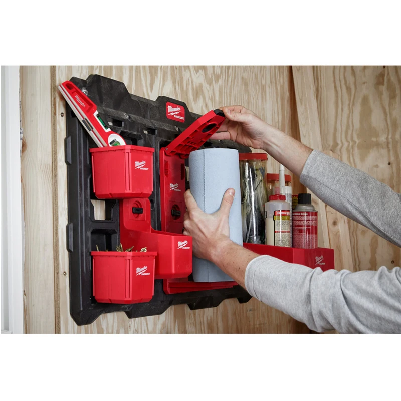 Imagem -06 - Milwaukee Depósito Roll Holder Armazenamento de Acessórios Ferramenta Elétrica Armazenamento Rack Modularização Durável Pannier Pannier 48228337