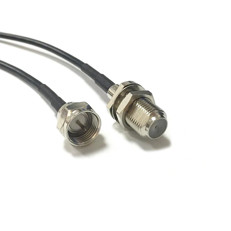F Type Male to Plug Female Jack RF Pigtail Cable Adapter RG174 20cm/30cm/50cm/100cm Wholesale New