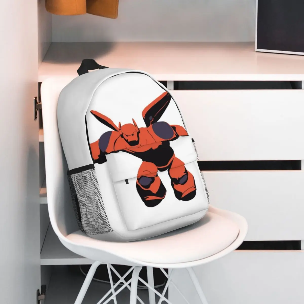 Mochila durável Big Hero 6 de 15 polegadas – design ergonômico e leve para conforto e conveniência