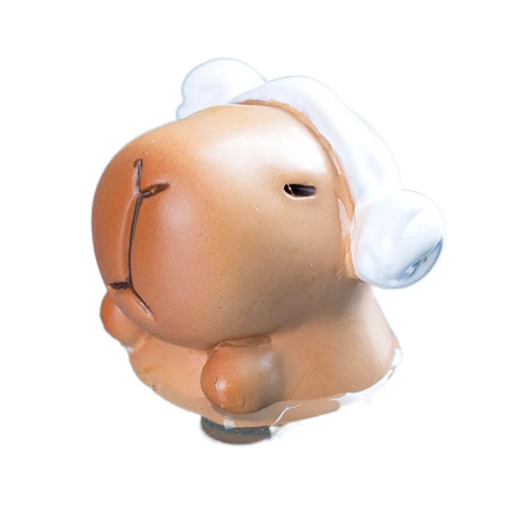 Swimming Capybara Figure Toys Take Bath Tortoise Simulation Capibara Model Cycling Cartoon Capybara Animals Figures Sculpture