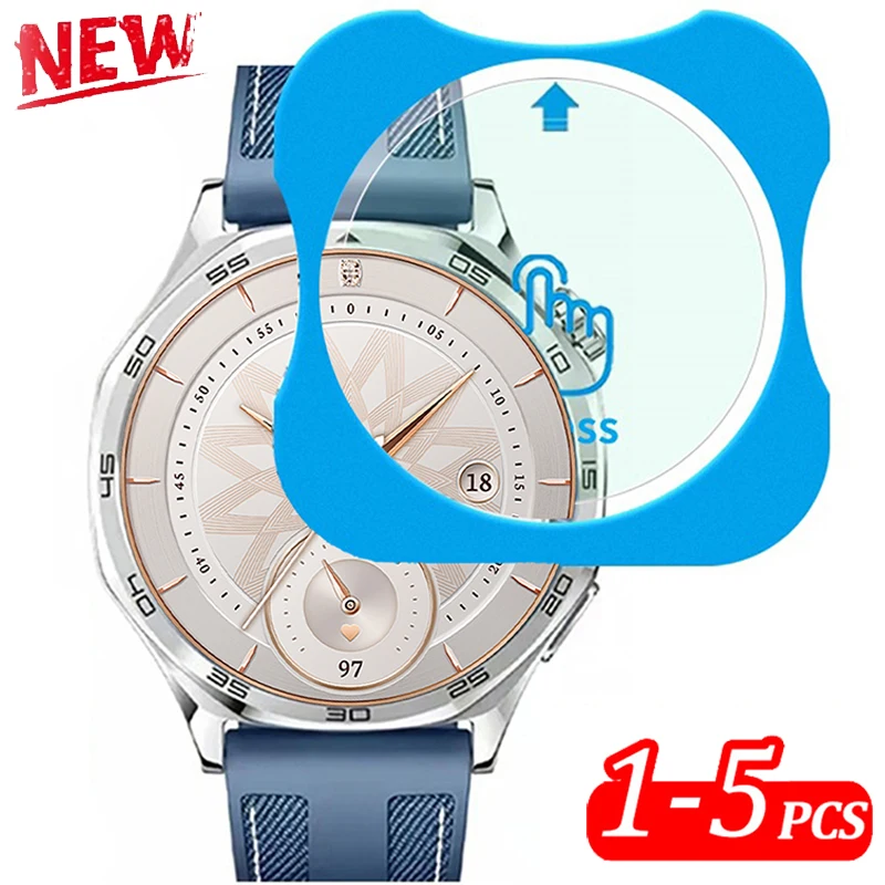 1-5PCS Tempered Glass For Huawei Watch GT5 Pro GT 5 46mm 42mm Easy Install Tool Screen For Huawei Watch GT4 41mm 46mm