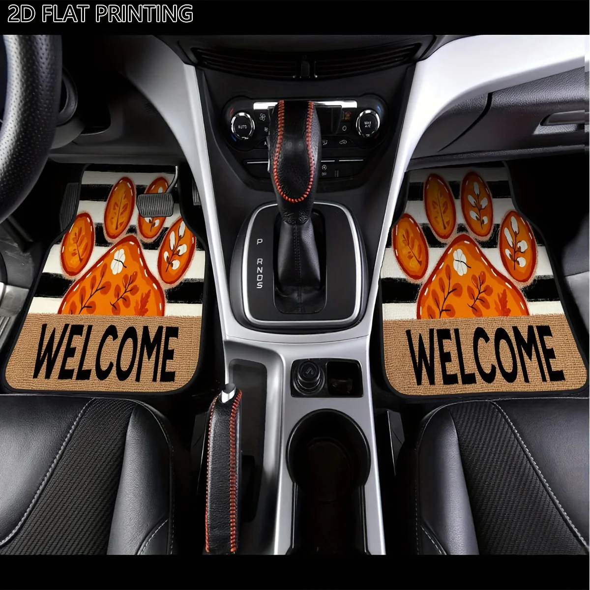 2pcs/4pcs Floor Mats For Cars, Autumn Stripe Car Mats, Floor Mats, Suitable For Cars And Sedans, Gifts For Car Enthusiasts, Seda