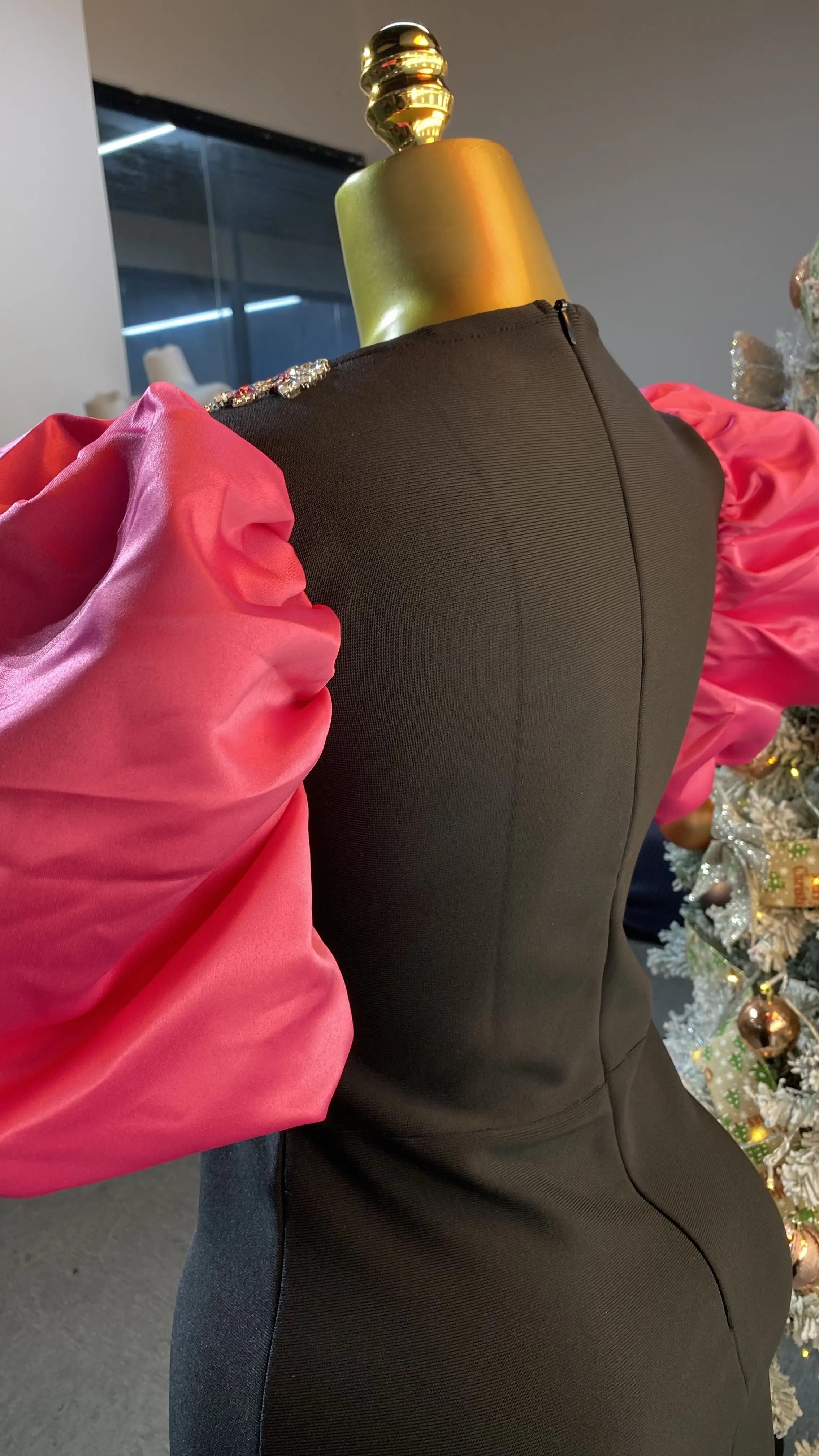 فستان أنيق جديد لعام 2025 للنساء بأكمام منتفخة وضمادات - فستان سهرة للمشاهير الصيفي - GZXX162 #3