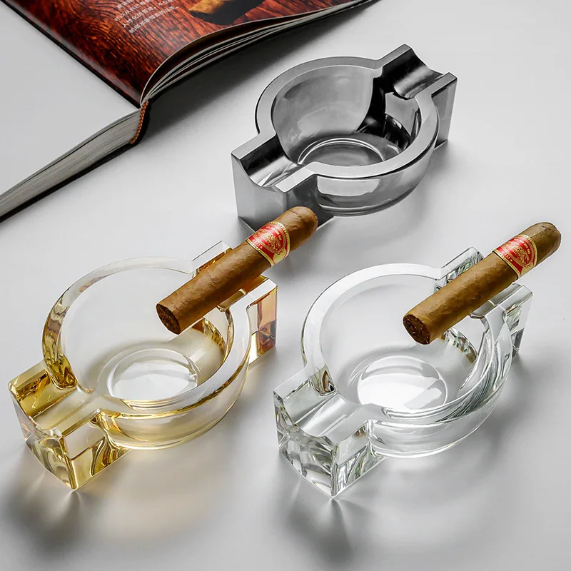 

Художественный стеклянный лоток для сигар | Очень широкая подставка и быстрая очистка | Изысканный элемент домашнего декора