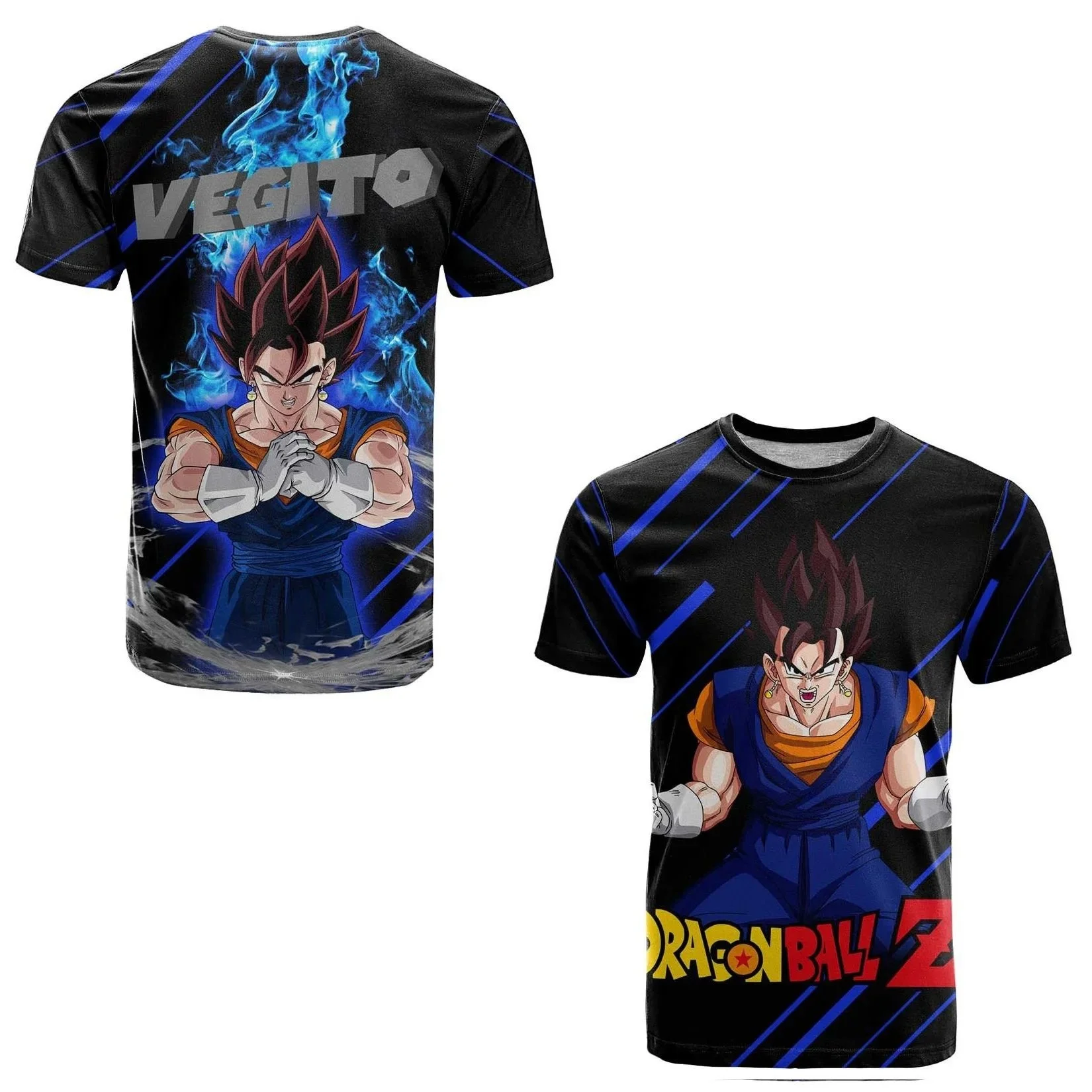 2026 Sommer Dragon Ball Retro Fitness T-Shirt Herren Oversize 3D-Druck Kurzarm Familien-Unisex Kinder-Sportshirt