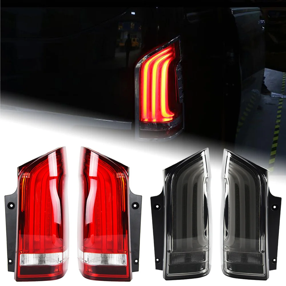 Car Lights for Benz Vito Led Tail Lamp 2014up W447 Dynamic Signal Tail Light Animation Rear Stop Brake Reverse Auto Accessories