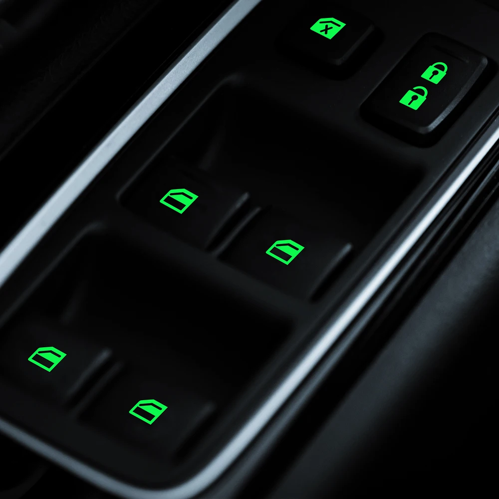 

Luminous Car Door Window Lift Button Sticker For Peugeot 308 307 206 Traveller Expert 407 2008 508 3008 5008