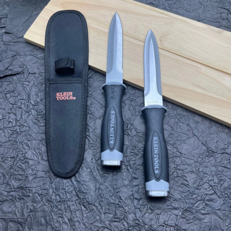 Stainless Steel Fish Fillet knife Outdoor Survival knife Chisel Knife with Rubber Handle Pocket Straight Knife