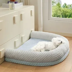 Cama sofá extraíble y lavable para perros pequeños, verano fresco