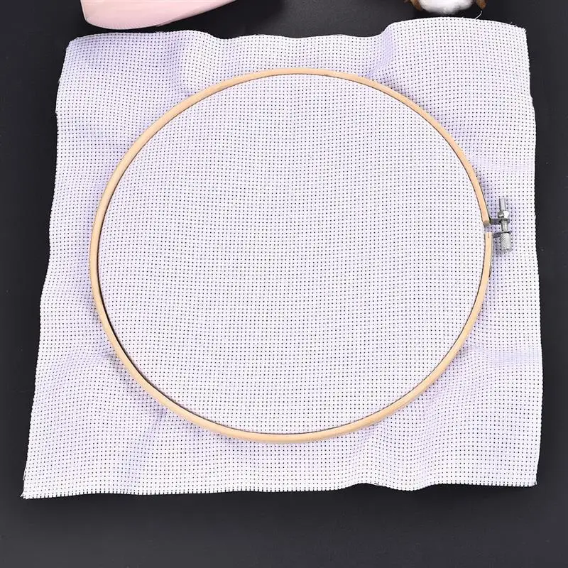 10pcs/Set Dia 10-30cm Wooden Embroidery Hoops Frame Set Bamboo Embroidery Hoop Rings For DIY Cross Stitch Needle Craft Tool