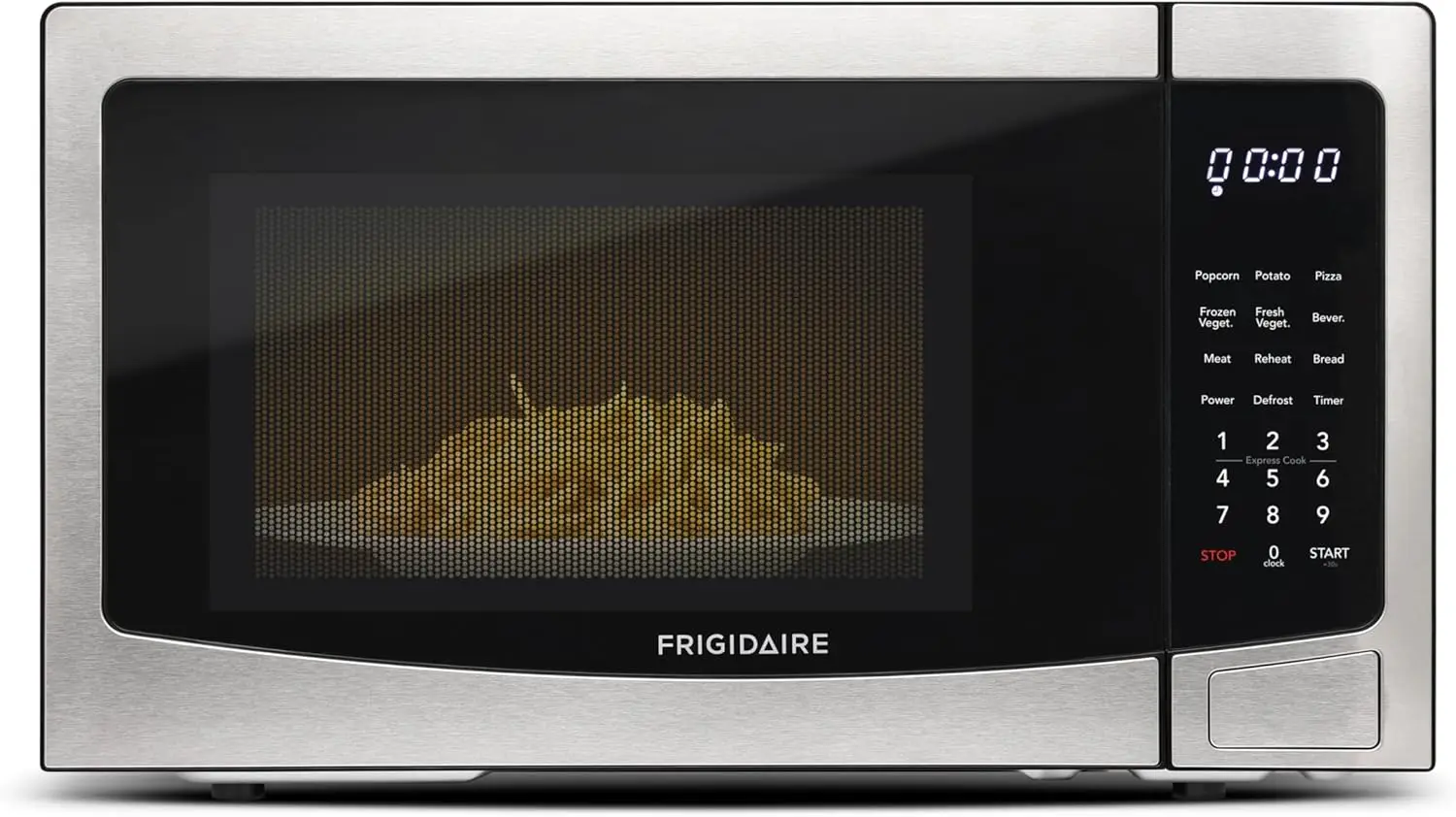 1000-Watt 1.1 Cubic Feet Stainless Steel Microwave Oven, Programmable Multi-Function