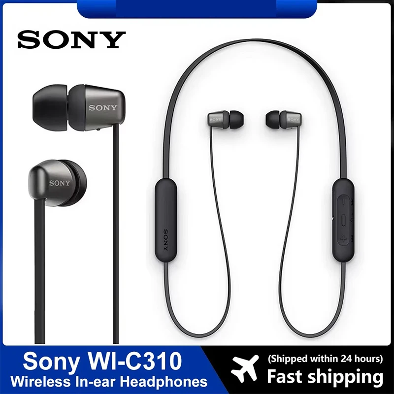 SONY WI-C310 Wireless In-ear Stereo Earphones Bluetooth 5.0 Sports Headset Magnetic Headset with Microphone for iPhone/xiaomi