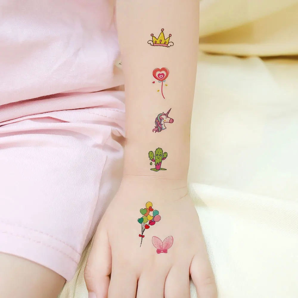 30 قطعة ملصقات وشم صغيرة لطيفة لأصابع اليد المتاح الكرتون ستار الشمس نمط الوشم المؤقت للوشم اليد