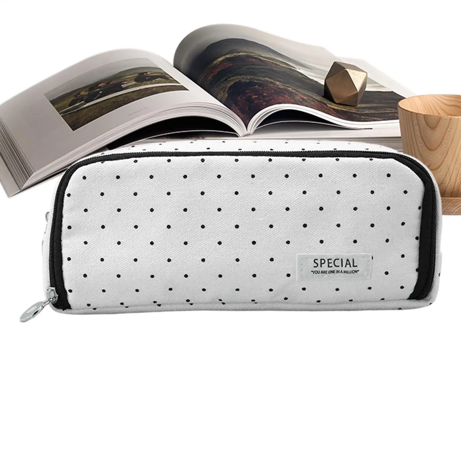  Large Capacity Pencil Case  Makeup Bag Zipper Multiple Compartments Pencil Pouch Lightweight Big Capacity Pencil Organizer