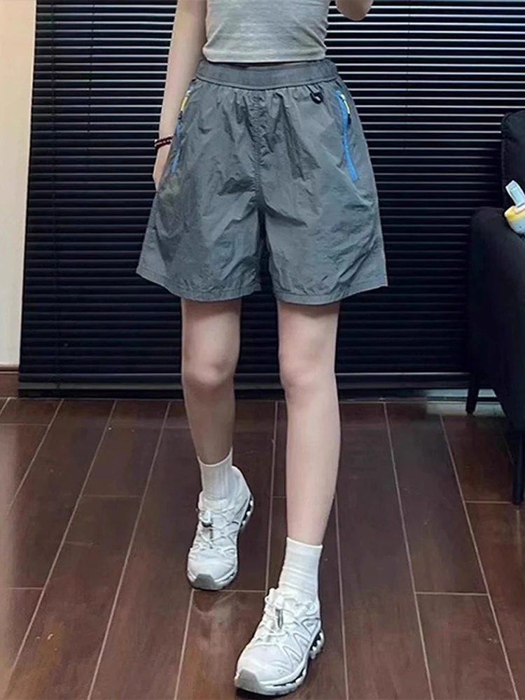 

Fitn Running orts Women's Summer Outdoor Wear Qui Dry Loose Casual Thin Five-Quarter Pants Trendy Four-Quarter orts