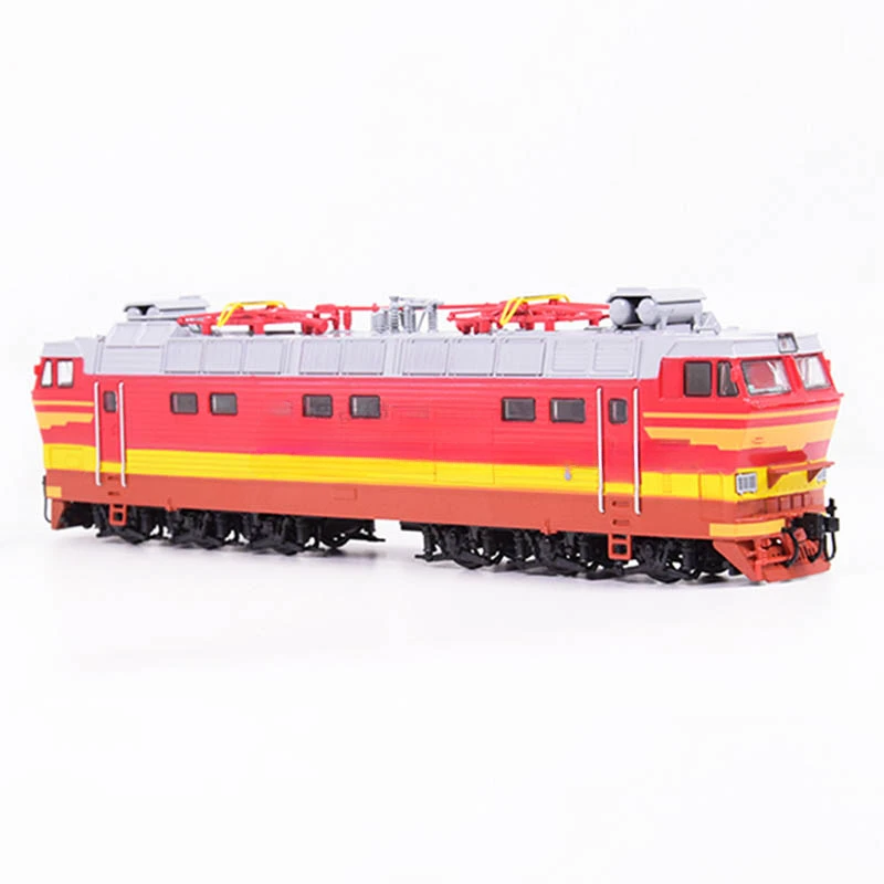 Locomotora eléctrica de pasajeros de línea principal soviética, modelo de tren CHS4T checo de alta velocidad, juguete de coche de riel JLKN003, 1/87