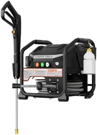 

Crossfalls Retractable Pressure Washer Max, 3000PSI, 1.45GPM, 1800W Induction Motor, Wall Mounted Electric Power Washer