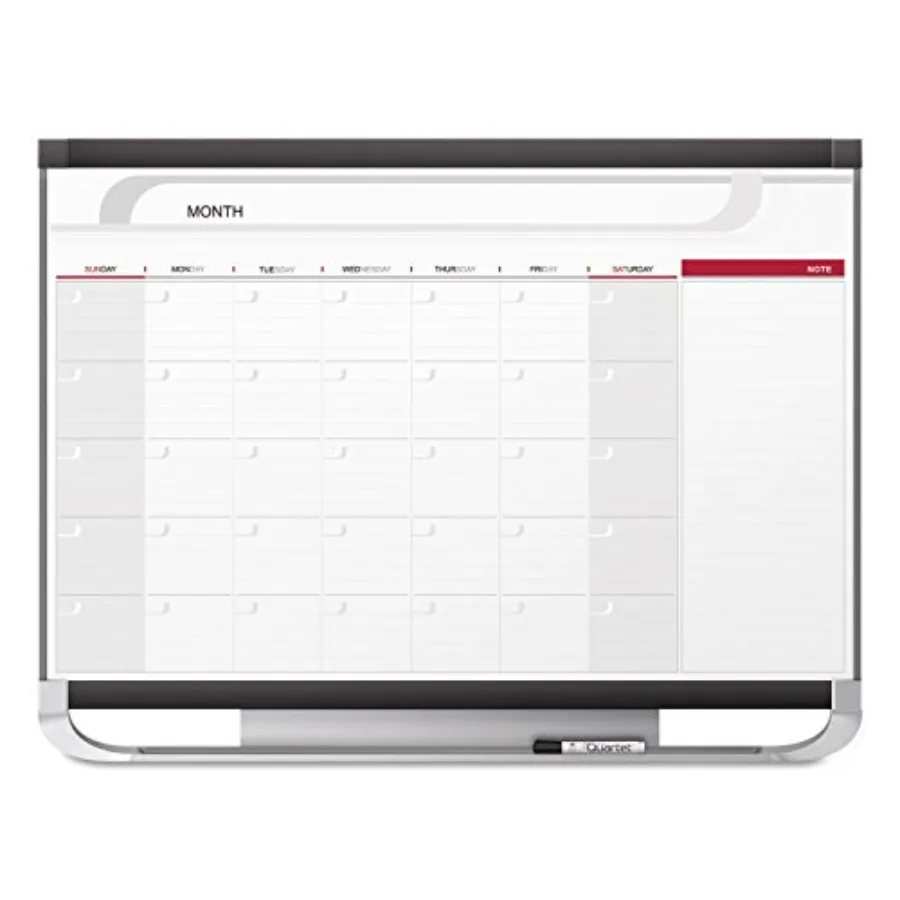Dry Erase Calendar Board Planner Magnetic Whiteboard 3' x 2' Yearly Total Erase Surface Prestige 2 CP32P2