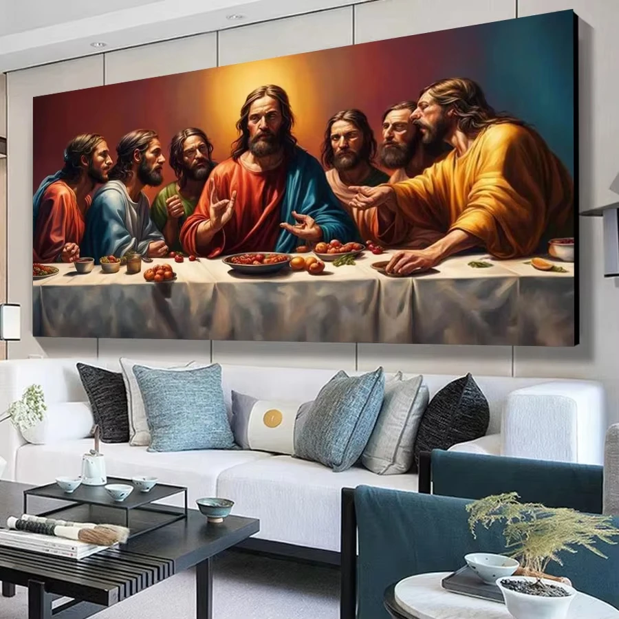 Das Letzte Abendmahl DIY Diamant-Malerei-Sets Neue Kollektion 2026 Religion Jesus Großformatige Mosaik-Stickerei Wanddekoration