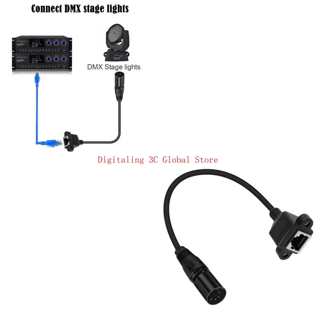 

Xlr5 5pin к RJ45 Connectors Connectors Sound Transfer Cable для живых выступлений и вещательных станций