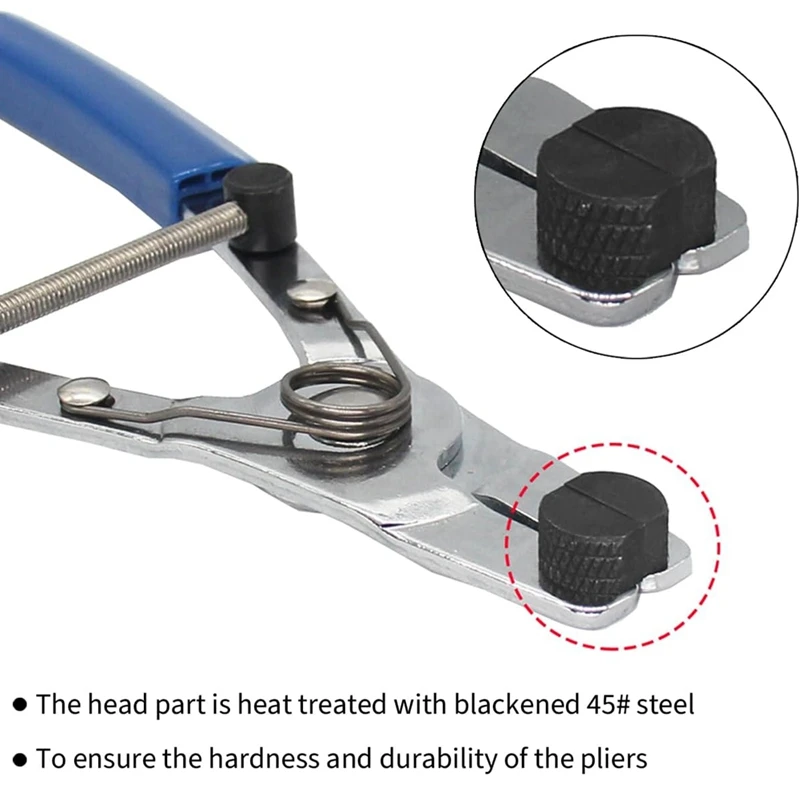 18-44Mm/0.7-1.7Inch Motorcycle Brake Piston Removal Pliers, A3 Steel Brake Caliper Piston Remover Tool Universal